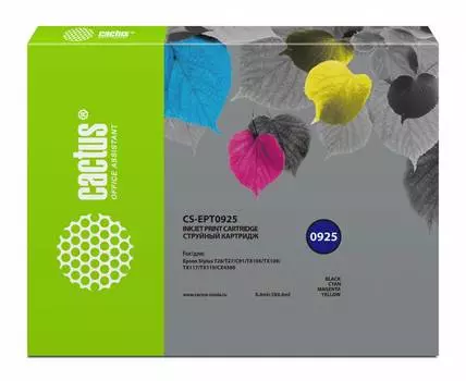 Картридж Cactus CS-EPT0925 T0925 черный/голубой/пурпурный/желтый