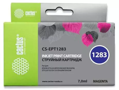 Картридж Cactus CS-EPT1283 T1283 пурпурный