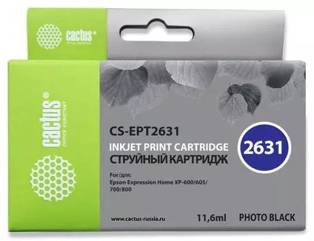 Картридж Cactus CS-EPT2631 26XL фото черный