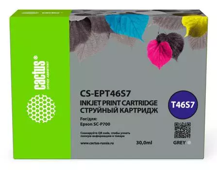 Картридж Cactus CS-EPT46S7 T46S7 серый