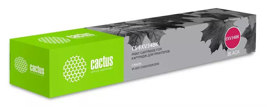 Картридж Cactus CS-EXV34BK C-EXV34 BK черный
