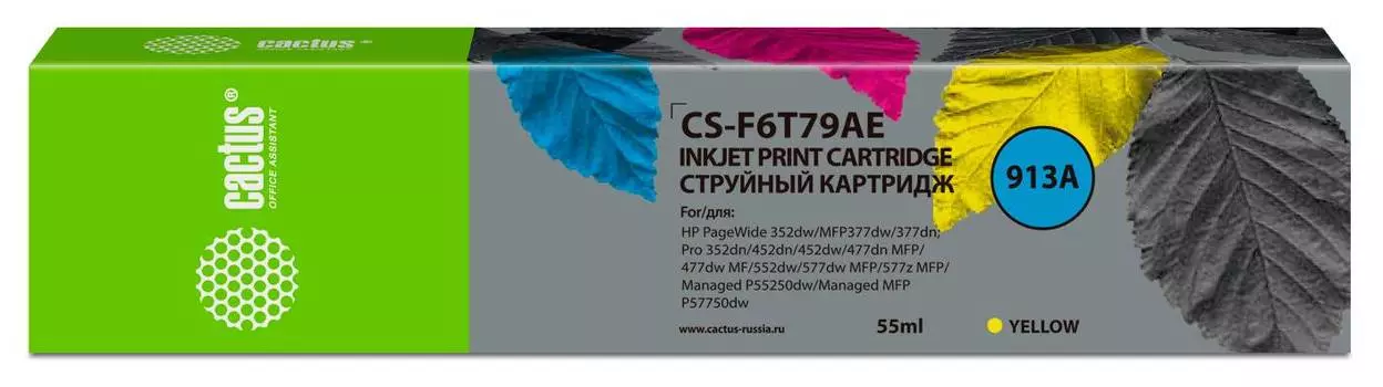 Картридж Cactus CS-F6T79AE 913A желтый