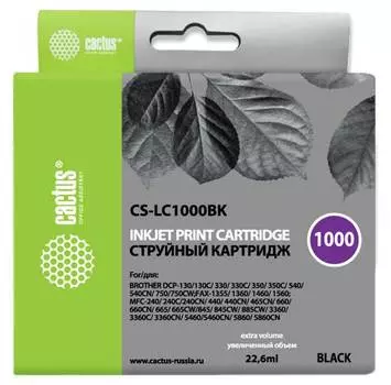 Картридж Cactus CS-LC1000BK черный