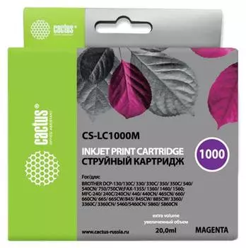 Картридж Cactus CS-LC1000M пурпурный