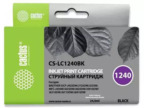 Картридж Cactus CS-LC1240BK черный