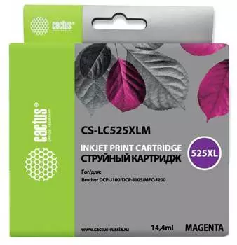 Картридж Cactus CS-LC525XLM пурпурный