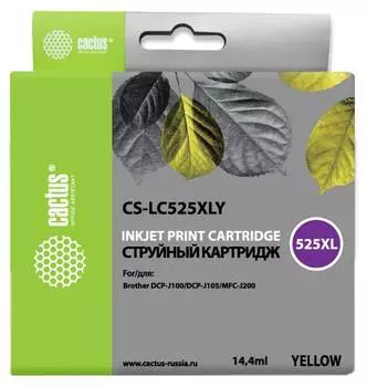 Картридж Cactus CS-LC525XLY желтый