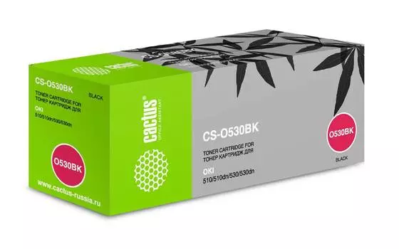 Картридж Cactus CS-O530BK 44469810 черный