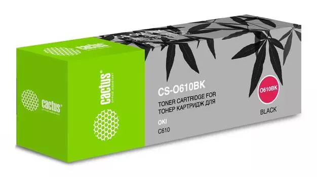 Картридж Cactus CS-O610BK 44315324 черный