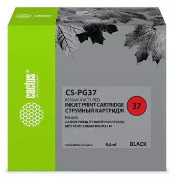 Картридж Cactus CS-PG37 PG-37 черный