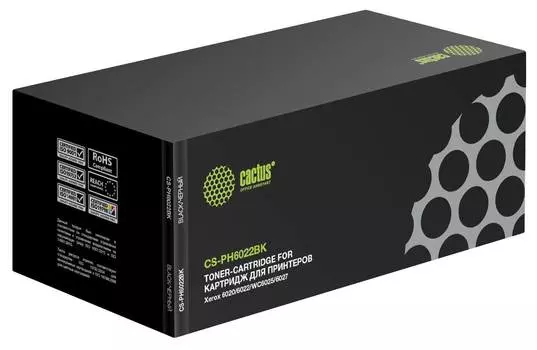 Картридж Cactus CS-PH6022BK 106R02763 черный