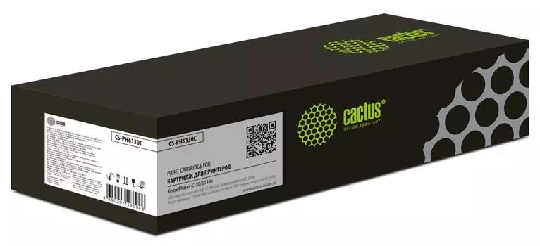Картридж Cactus CS-PH6130C 106R01282 голубой
