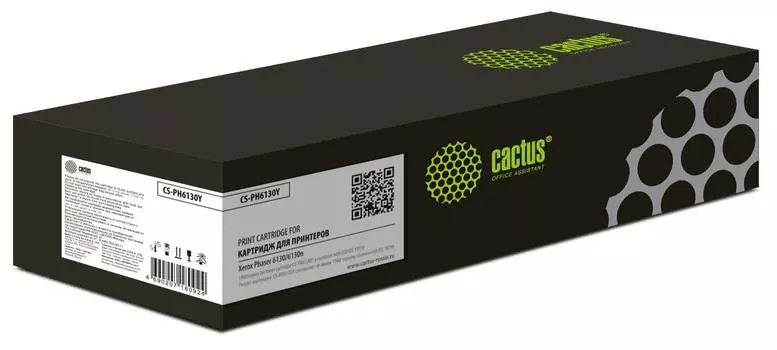 Картридж Cactus CS-PH6130Y 106R01284 желтый