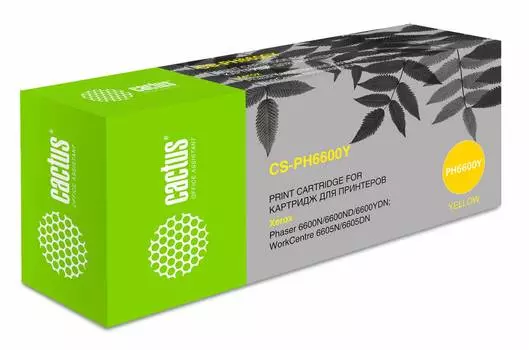 Картридж Cactus CS-PH6600Y 106R02235 желтый