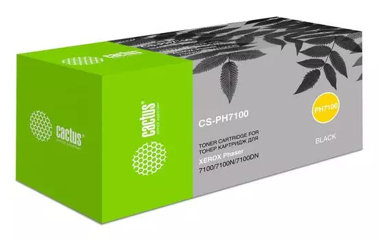 Картридж Cactus CS-PH7100BK 106R02612 черный