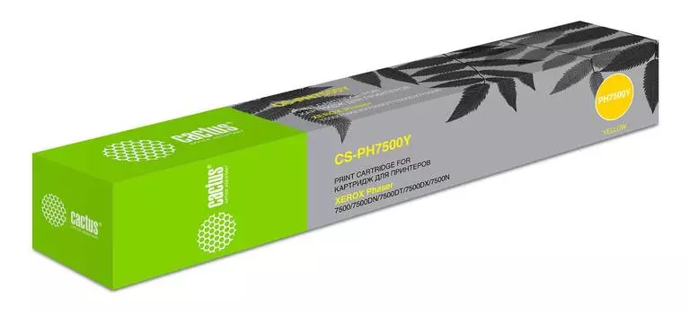 Картридж Cactus CS-PH7500Y 106R01445 желтый