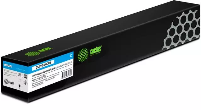 Картридж Cactus CS-PH7750CRU 106R00653 голубой