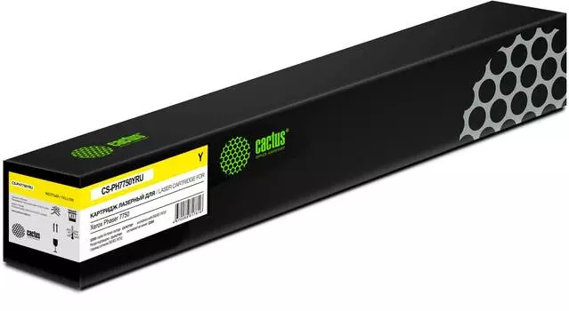 Картридж Cactus CS-PH7750YRU 106R00655 желтый
