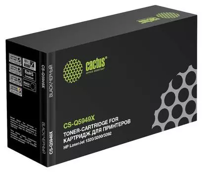 Картридж Cactus CS-Q5949X Q5949X черный