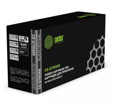 Картридж Cactus CS-Q7553AS Q7553A черный