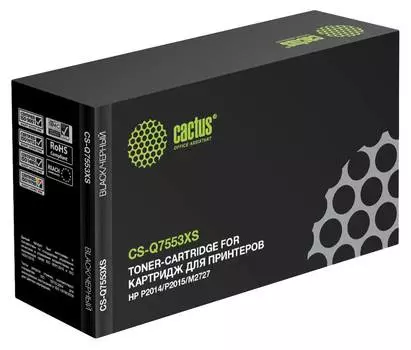 Картридж Cactus CS-Q7553XS Q7553X черный