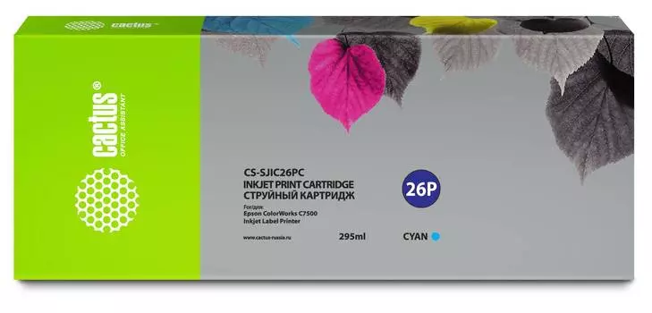 Картридж Cactus CS-SJIC26PC C33S020619 голубой