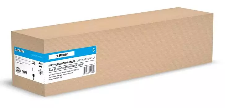 Картридж Cactus CS-SPC360EC 408185 голубой