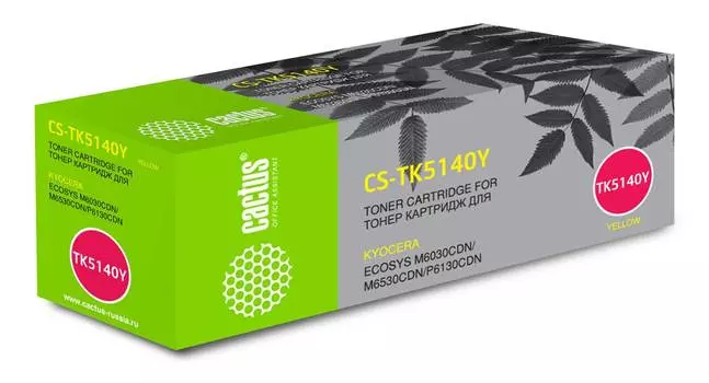 Картридж Cactus CS-TK5140Y TK-5140Y желтый