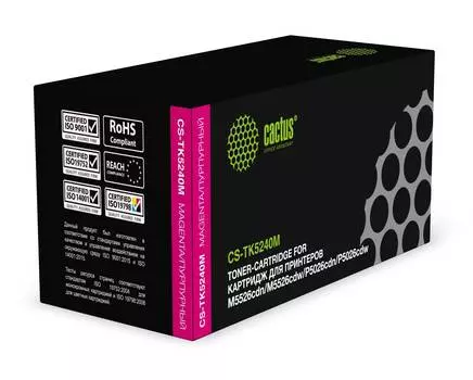 Картридж Cactus CS-TK5240M TK-5240M пурпурный