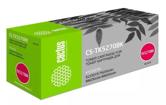 Картридж Cactus CS-TK5270BK TK-5270BK черный