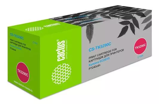 Картридж Cactus CS-TK5290C TK-5290C голубой