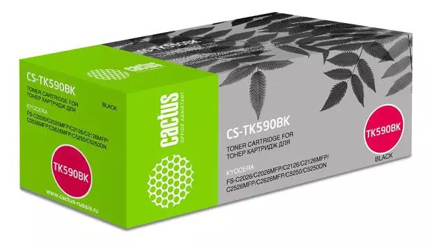 Картридж Cactus CS-TK590BK TK-590K черный