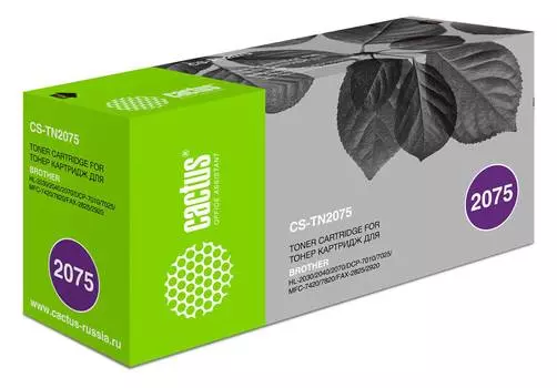 Картридж Cactus CS-TN2075 TN-2075 черный