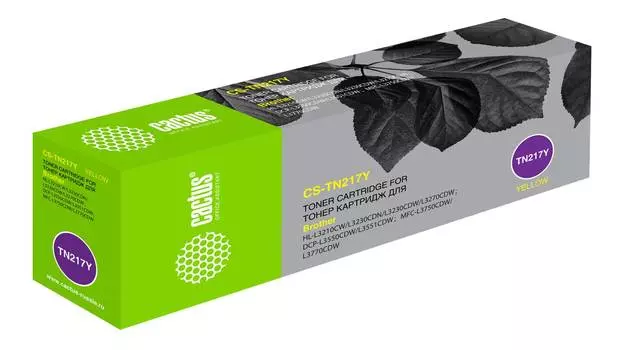 Картридж Cactus CS-TN217Y TN-217Y желтый
