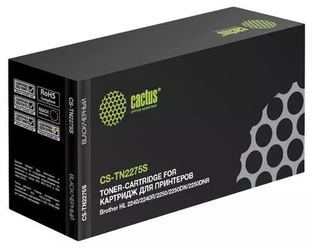 Картридж Cactus CS-TN2275S TN-2275 черный