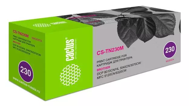 Картридж Cactus CS-TN230M TN-230M пурпурный