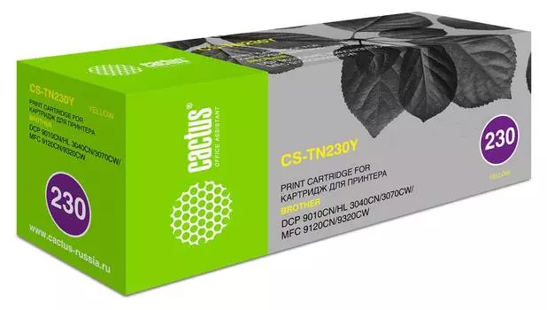 Картридж Cactus CS-TN230Y TN-230Y желтый