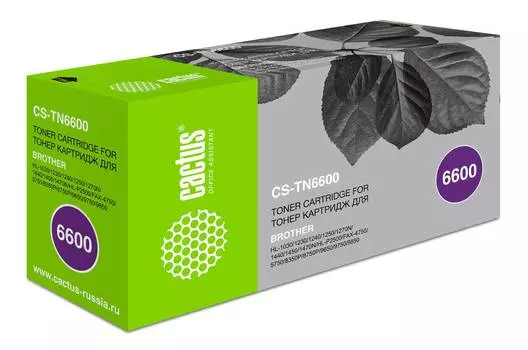 Картридж Cactus CS-TN6600 TN-6600 черный