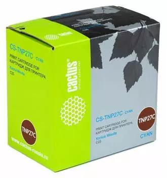 Картридж Cactus CS-TNP27C голубой