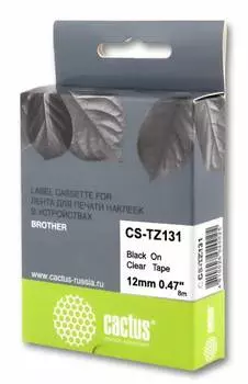 Картридж Cactus CS-TZ131 TZe-131 черный