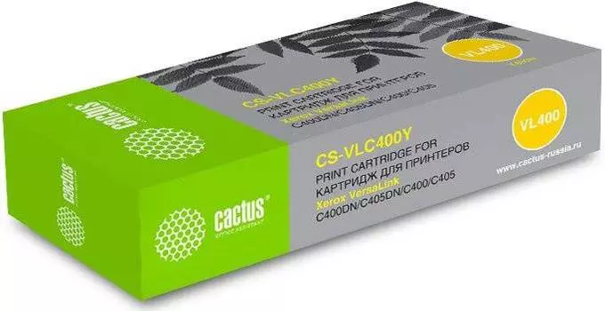 Картридж Cactus CS-VLC400YRU 106R03533 желтый
