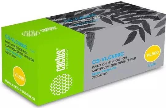 Картридж Cactus CS-VLC500CRU 106R03877 голубой