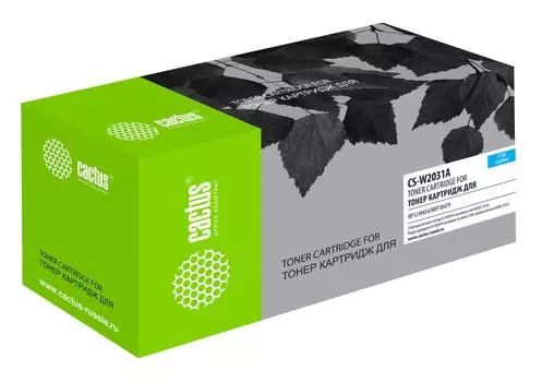 Картридж Cactus CS-W2031A W2031A (есть ограничения по прошивке) голубой