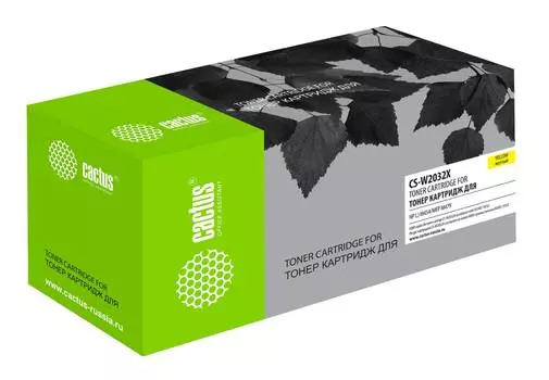 Картридж Cactus CS-W2032X W2032X(есть ограничения по прошивке) желтый