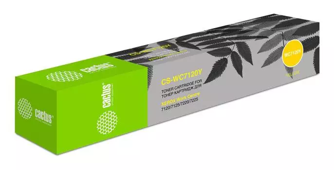 Картридж Cactus CS-WC7120Y 006R01462 желтый