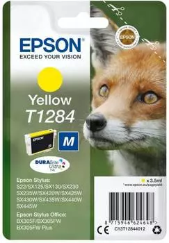 Картридж Epson T1284 желтый (c13t12844012)