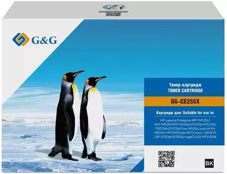 Картридж G&amp;G GG-CE255X черный