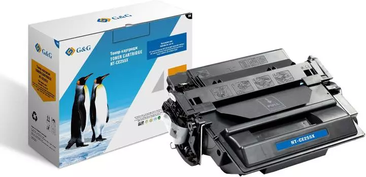 Картридж G&amp;G NT-CE255X черный