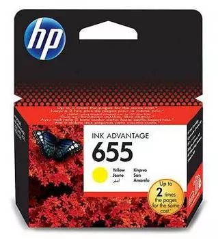 Картридж HP 655 желтый (cz112ae)