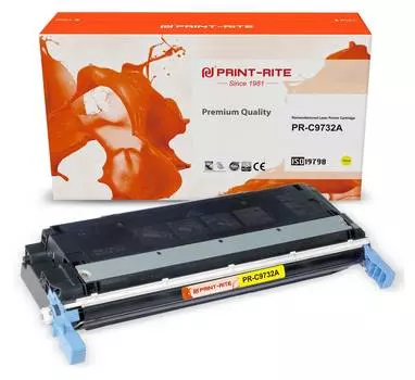 Картридж Print-Rite TRH216YPU1J C9732A желтый (pr-c9732a)
